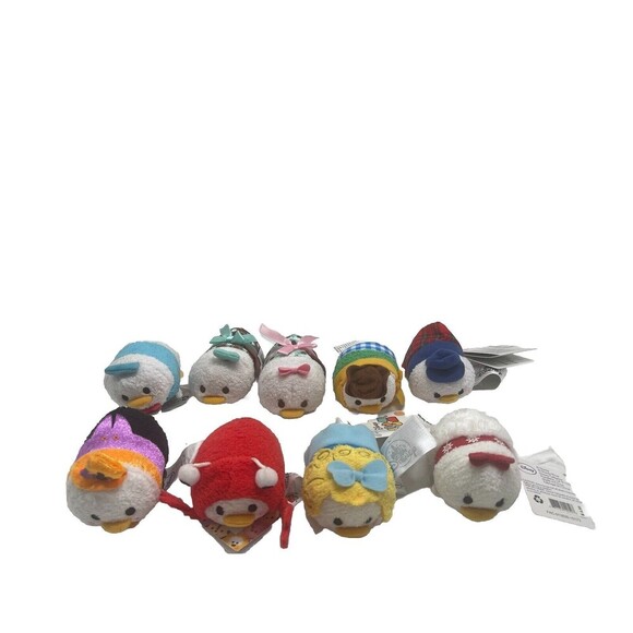 Disney Donald and Daisy Duck “Tsum Tsum” Plush Lot Of 9 RARE - Picture 1 of 16